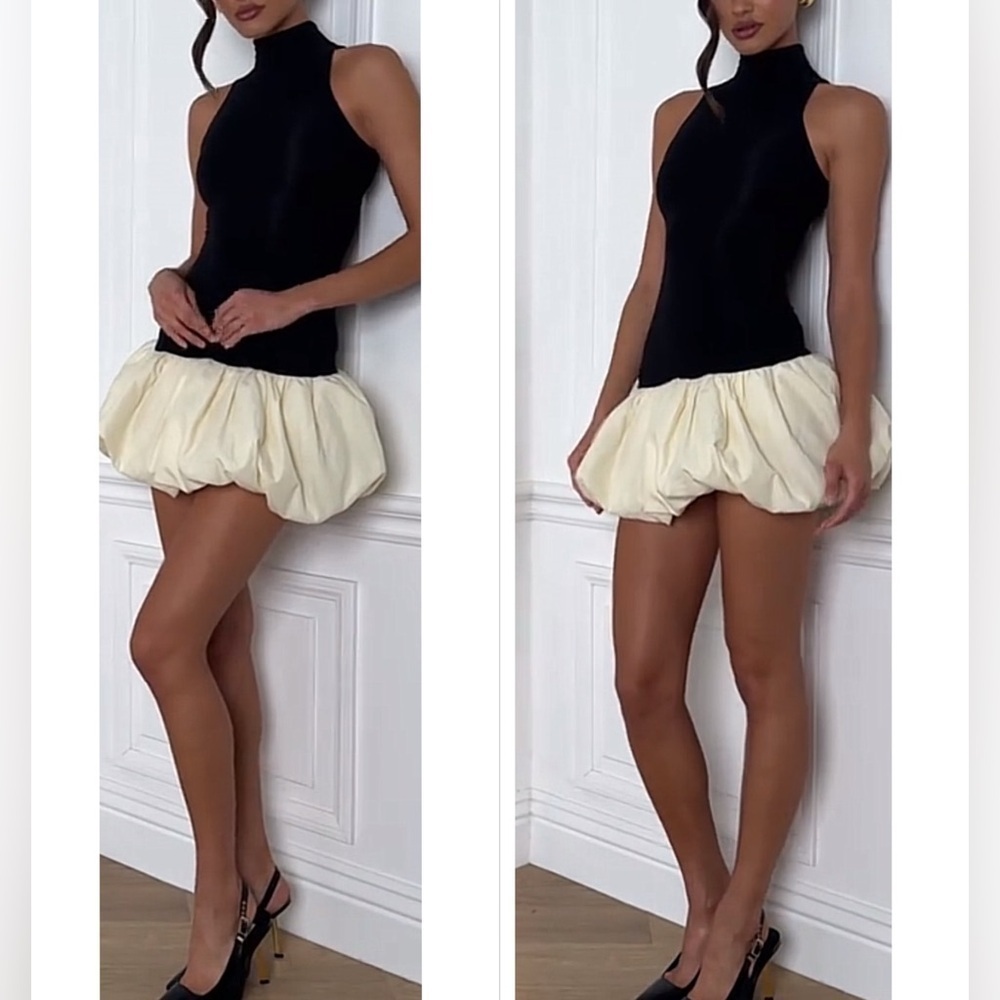 Turtleneck bubble dress - Picture 2 of 5